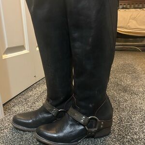 Freebird By Steve Madden Brown Leather Heeled Boots